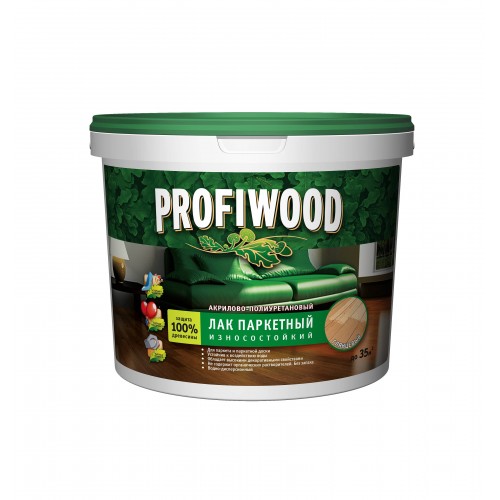 Лак паркетный акрил-полеуретановый PROFIWOOD  2.5L